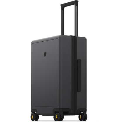 LEVEL8 20" Carry-On Luggage Airline Approved TSA Lock Dark Grey