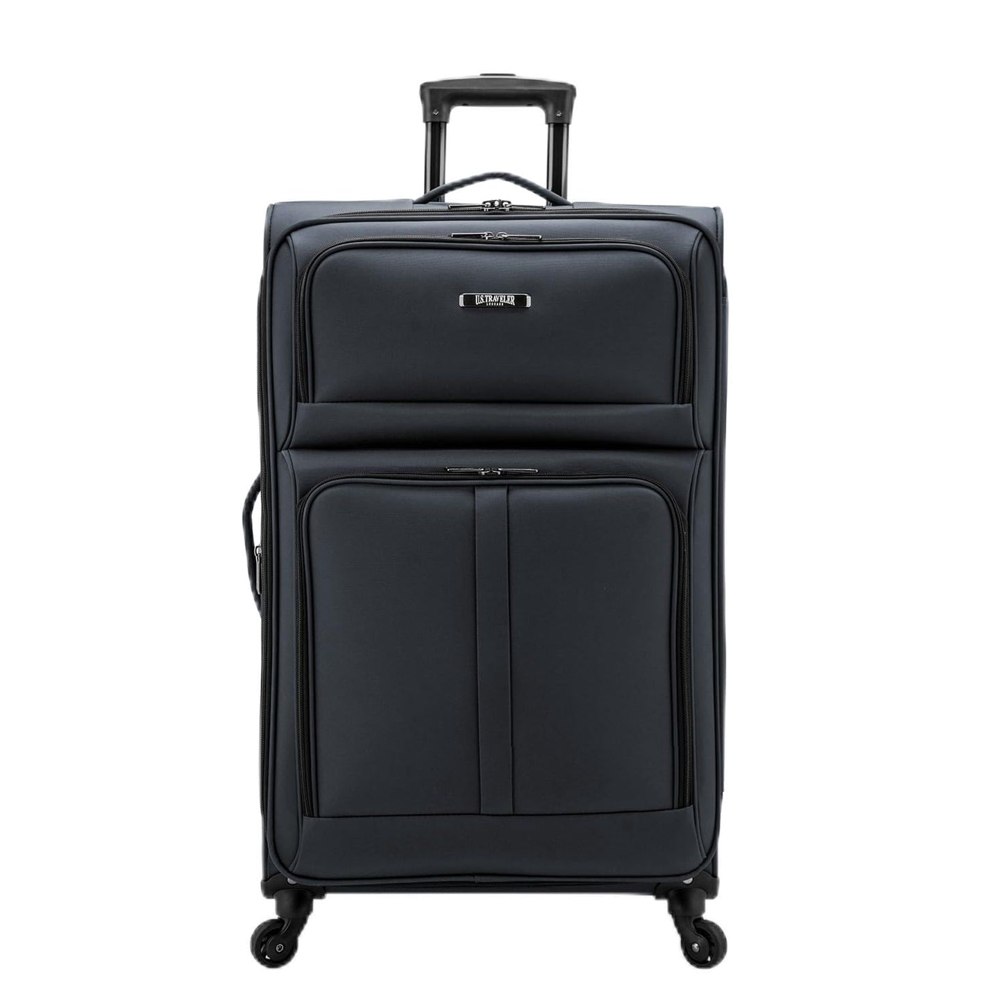 U.S. Traveler Anzio Softside Expandable Spinner Luggage, Dark Grey, 30"