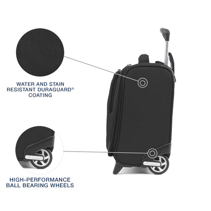 Travelpro Maxlite 5 Lightweight Rolling Underseat Tote Bag, Black, 14"