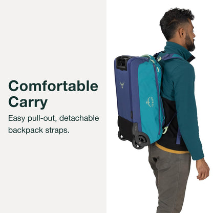 Osprey Daylite 40L Wheeled Carry-On Duffel | Night Shift Blue