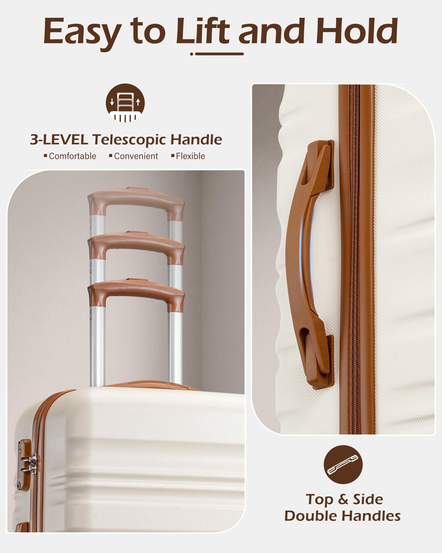 Long Vacation 6-Piece Hardshell Luggage Set | TSA Lock
