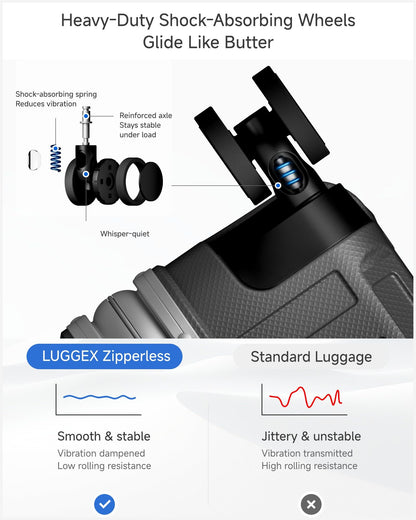 Luggex 28" Zipperless Aluminum Frame Polycarbonate Suitcase