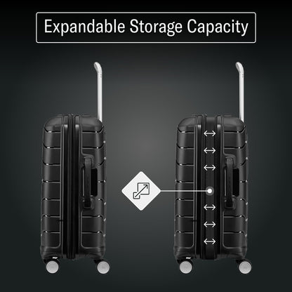 Samsonite Freeform Hardside Expandable Carry-On Spinner Luggage, Black