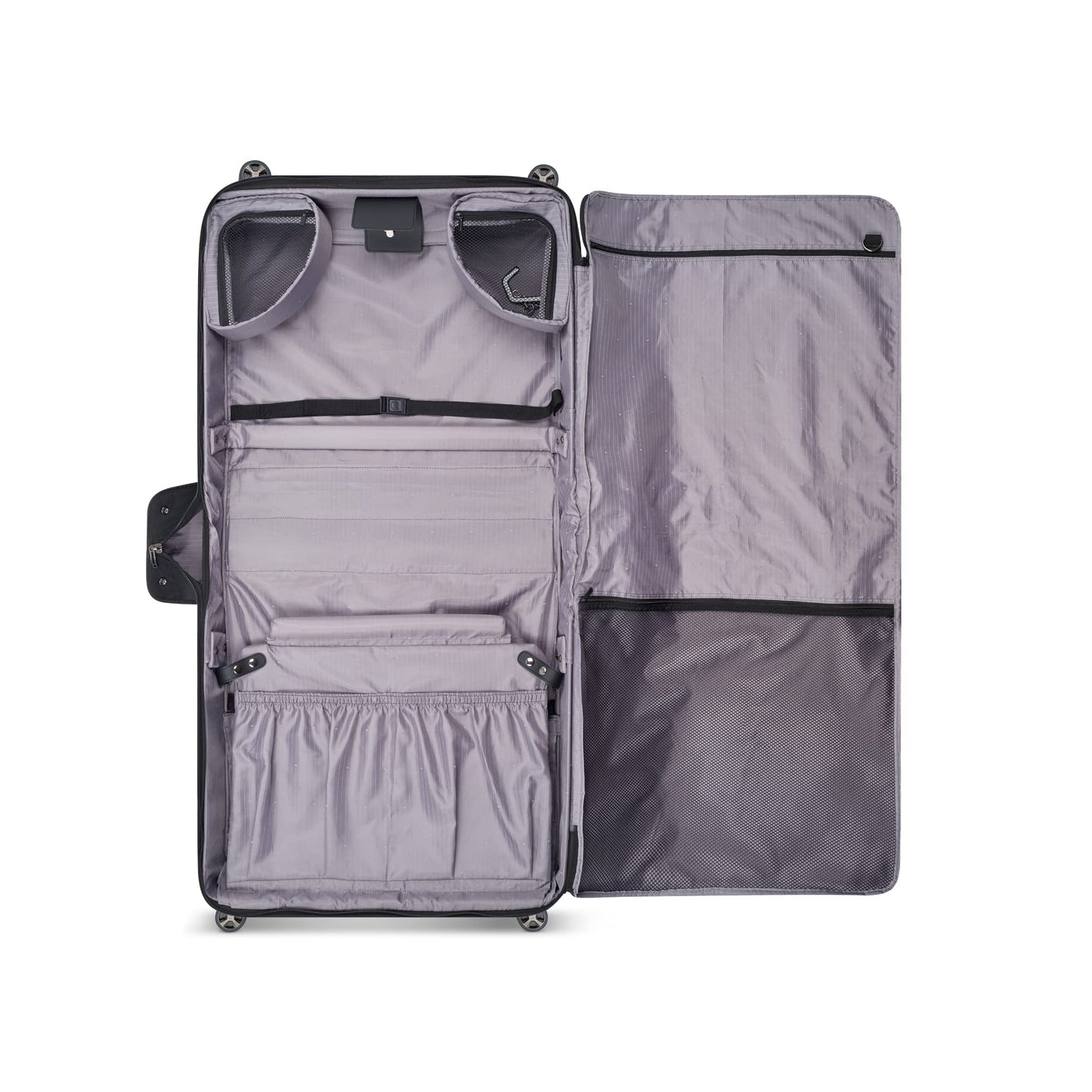 DELSEY PARIS Helium DLX Rolling Garment Bag Spinner Wheels Black