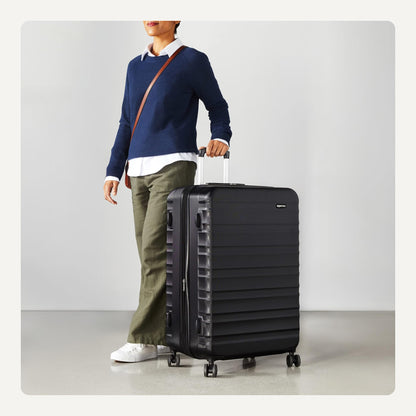 Amazon Basics 30" Hardside Large Checked Luggage Suitcase Black