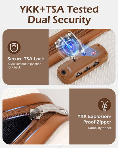 Long Vacation 6-Piece Hardshell Luggage Set | TSA Lock