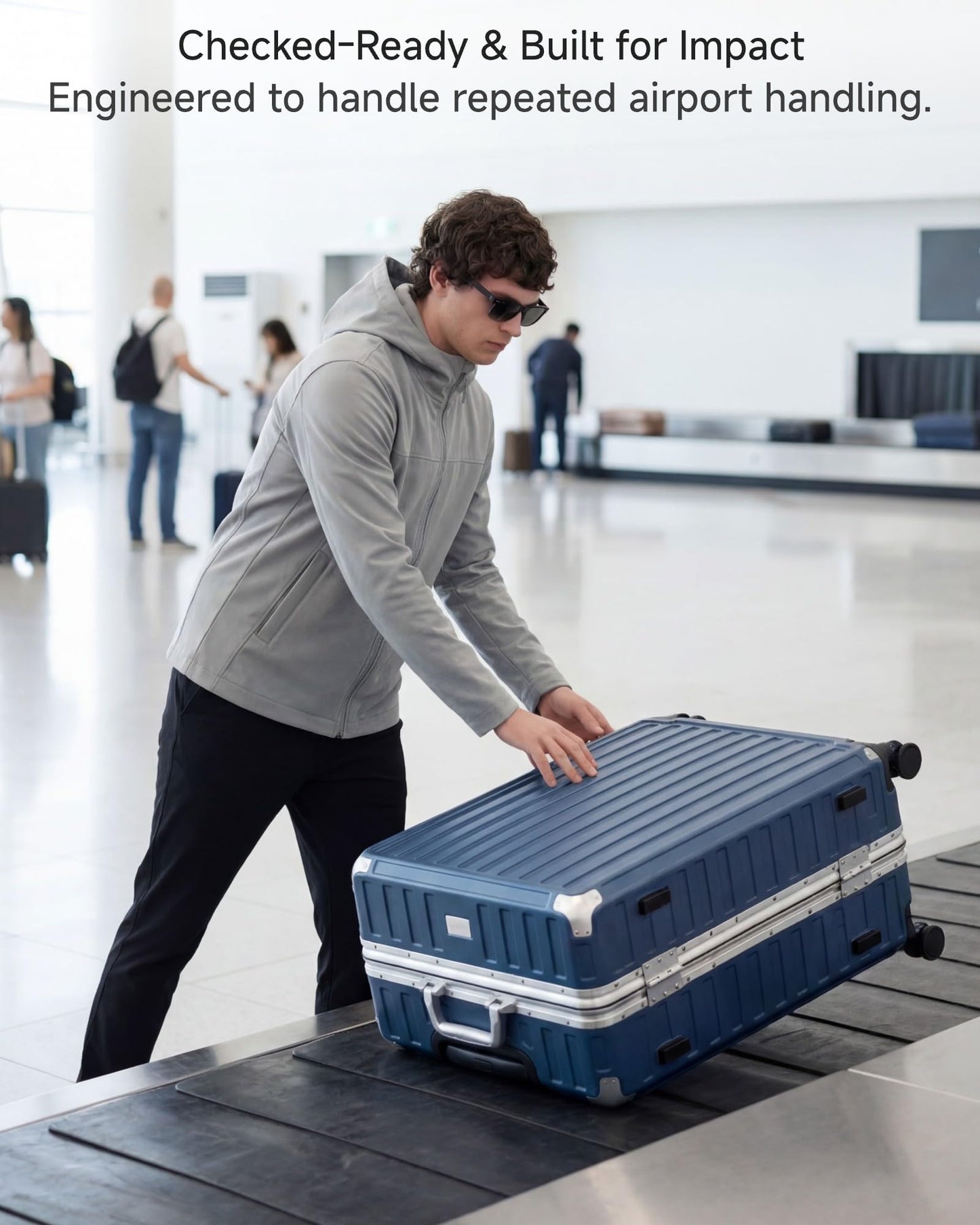 Luggex 28" Zipperless Aluminum Frame Polycarbonate Suitcase