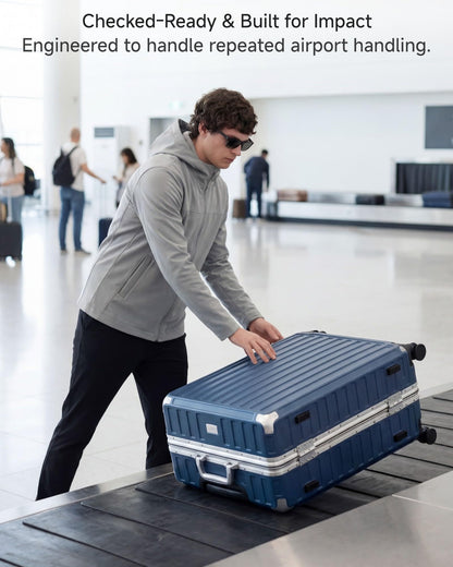 Luggex 28" Zipperless Aluminum Frame Polycarbonate Suitcase