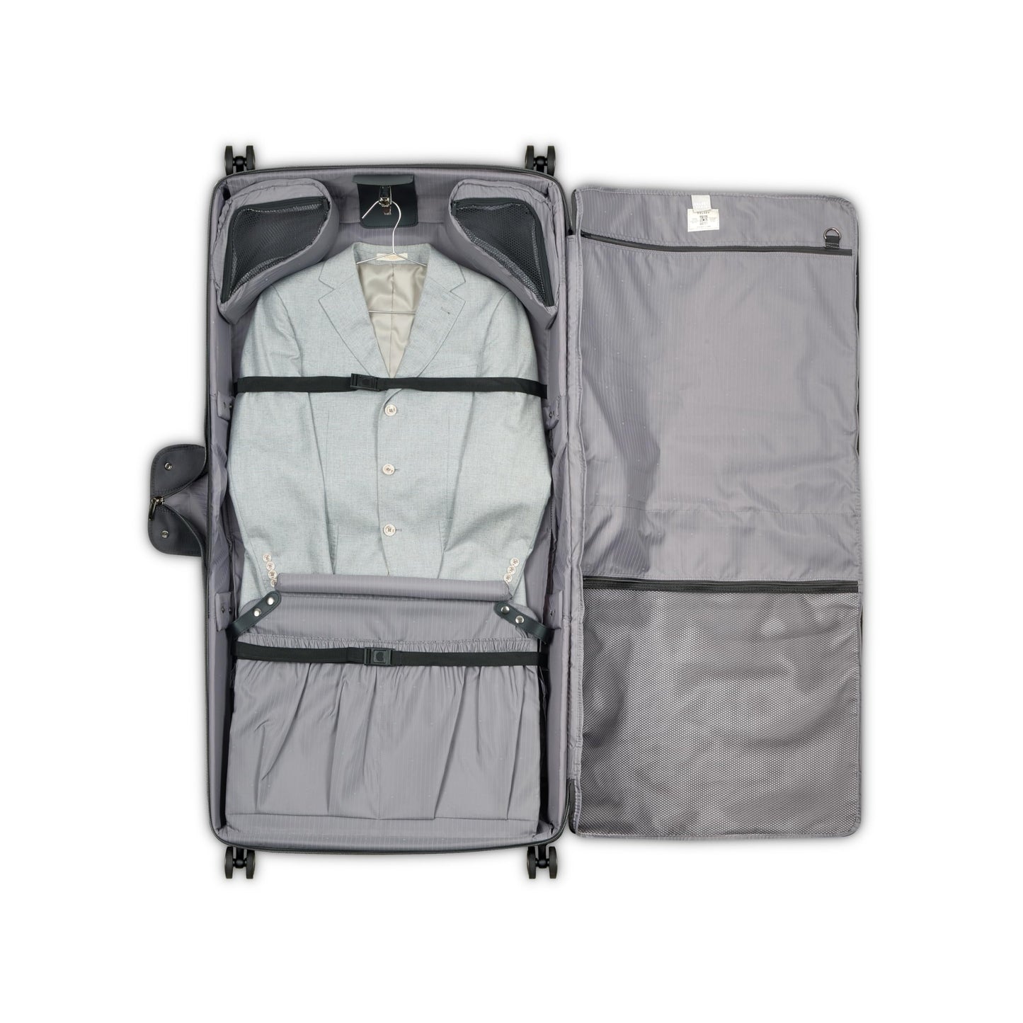 DELSEY PARIS Helium DLX Rolling Garment Bag Spinner Wheels Black