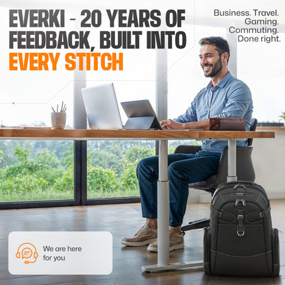EVERKI Business 120 Pro 2 Laptop Backpack 40L Fits Up To 18.4"