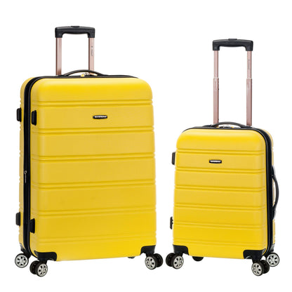 Rockland Melbourne 2-Piece Hardside Spinner Luggage Set | Yellow
